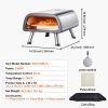 12" Electric Pizza Oven Countertop, Stainless Steel Pizza Maker Machine with Pizza Stone and Spatula, Heats up to 850 Fahrenheit