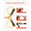 RV Propane Quick Connect Y Splitter Adapter with Shutoff Valve, 2 Way 1/4 inch Quick Disconnect Kit, Fits for RV Trailer