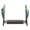 Garden Kneeler and Seat, 8 in Wide Kneeling Pad, Heavy Duty Garden Kneeling Stool, Folding Garden Seat with 2 Tool Bags, Relieve Knee & Back Pain
