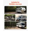 RV Leveling Pads, 4-Pack Rubber Trailer Jack Pads, Each with 5000 lbs Capacity, Jack Stabilizer Pad with Large Surface Area