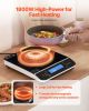 Portable Induction Cooktop, 1800W Electric Induction Burner with 9 Temperature Settings, Countertop Induction Hot Plate with 4H Timer, 24H Reservation