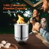 Tabletop Fire Pit,6 inch Stainless Steel Tabletop Fireplace Indoor Outdoor,Portable Rubbing Alcohol Burner Smores Maker