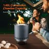 Tabletop Fire Pit, 6 inch Stainless Steel Tabletop Fireplace Indoor Outdoor, Portable Rubbing Alcohol Burner Smores Maker,for Camping