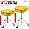 Drum Throne Padded Guitar Stool Saddle Drummer Seat for Adults & Kids