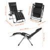 Zero Gravity Chair, 26 inch Zero Gravity Recliner Lounge Chair for Indoor and Outdoor, Adjustable Anti Gravity Chair with Cushion, Headrest, Footrest