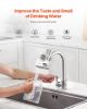 VEVOR Faucet Mount Water Filter, Vertical Water Purifier for Sink Tap, Carbon Fiber Filters, Removes Chlorine Lead with 1 Filter