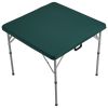 Mahjong Table, Fold-in-Half 4 Player Card Table with Wear-Resistant Green Tabletop