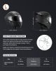 VEVOR Motorcycle Helmet, Modular, Adult Motocross Dirt Bike Helmet with Large Clear Visor