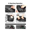 Vacuum Travel Backpack, 35L, Vacuum Seal Compression Travel Backpack with Air Pump, Multiple Pockets & Compartments