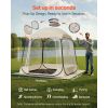 Pop up Sports Tent, 72x72 in Clear Bubble Tent for 2-4 Persons, Waterproof Outdoor Pod with Floor Mat & Top Cover