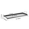 Carbon Steel Griddle, 32x14 inch Universal Flat Top Rectangular Plate, Gas Grill Griddle for BBQ Grill, Teppanyaki