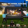 Inflatable Movie Screen, 14 FT Inflatable Projector Screen for Outside with Blower and Carrying Bag, Front/Rear Projection