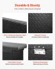 VEVOR Crossover Truck Tool Box, 72x20x14 In, Heavy Duty Aluminum Toolbox with Diamond Texture, Pick Up Truck Bed RV Trailer Toolbox