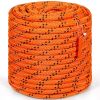 Double Braided Polyester Rope, 3/4 in x 220 ft, 24 Strands, 12700 LBS Breaking Strength Outdoor Rope