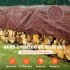 Tarp 20x40 ft 16 Mil Extra Thick, Waterproof Poly Plastic Tarps Cover, Multi-Purpose Outdoor Tarpaulin with Grommets & Reinforced Edges for Truck, RV