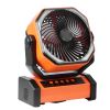 Portable Fan Rechargeable 9 inch, Battery Powered Fan with LED Lantern, 4 Speeds Adjustable & 45°/90°Automatic Swivel & Timer