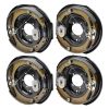 Electric Trailer Brake Assembly, 12" x 2", 2 Pairs Self-Adjusting Electric Brakes Kit for 7000 lbs Axle, 5-Hole Mounting