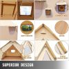 Large Canvas Tent 12x14ft, Wall Tent with PVC Storm Flap, Canvas Wall Tents Waterproof