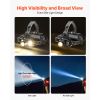 Headlamp, Bright LED Rechargeable Headlight, Lightweight Head Flashlight with 16 Lighting Modes, Adjustable Headband & 90° Angle