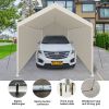 Carport, 12Ã—20 Heavy Duty Portable Carport Garage Tent for Outdoor Storage Shelter white