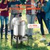 60 Qt Seafood Boiling Kit with Strainer, Outdoor Seafood Boil Pot and Basket, Cooking Set for Crab Crawfish Lobster Boiling
