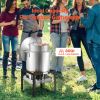 80 Qt Seafood Boiling Kit with Strainer, Outdoor Seafood Boil Pot and Basket, Cooking Set for Crab Crawfish Lobster Boiling