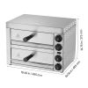 Electric Pizza Oven for Countertops, 12-inch, 1700W, with Temp Control & 0-60 Min Timer, Even Baking Technology & Easy Clean Crumb Tray