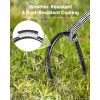 Rebar Stakes, 12-Inch, Heavy-Duty 0.32 in Diameter U Shape, Galvanized Steel Ground Anchors with Chisel Point End & Rust-Resistant Coating