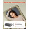 Inflatable Camping Pillow, 5-Inch Thickened Travel Pillow, Soft Backpacking Pillows with Removable & Washable Cover, Storage Bag