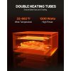 Commercial Pizza Oven Countertop, 14-Inch Single Deck Layer, Stainless Steel Electric Pizza Oven with Stone and Handle