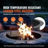 Fire Pit Ring, Fire Pit Insert with Barbecue Fire Ring, 35-In Outer/31-In Inner Diameter, 8.5in Height