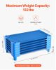 Stackable Kiddie Cot, Pack of 6, Portable Toddler Nap Cots, Standard Size 40" L x 23" W Daycare Cots for Kids