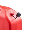 Fuel Container, 2.6 Gallon, Gas Can with Spout and Lockable Bracket, 15 L/min Max Flow Rate, Secure & Leak-proof