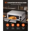 Electric Pizza Oven for Countertops, 12-inch, 1500W, with Temp Control & 0-60 Min Timer, Even Baking Technology & Easy Clean Crumb Tray