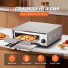 Countertop Electric Pizza Oven, 12-inch, 1500W, 32-572 F Temp Range, Stainless Steel Construction and Easy-to-Clean Crumb Tray
