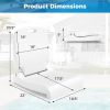 Foldable Outdoor Pool Chair with Handle and Back Support