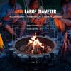 Fire Pit Ring, Fire Pit Insert with Barbecue Fire Ring, 40-In Outer/36-In Inner Diameter, 8.5in Height