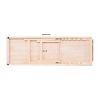 Dog Ramp, Folding Pet Ramp for Bed, Adjustable Dog Ramp for Small, Large, Old Dogs & Cats, Wooden Pet Ramp with 47.2" Long Ramp