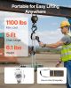 VEVOR Manual Lever Chain Hoist, 1/2T 1100LBS Capacity Heavy Duty Come Along, 5FT Lift G80 Alloy Steel Chain With Dual Pawl Mechanical Brake