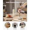 French Press Coffee Maker, 34 Ounce 1 Liter Borosilicate Glass Coffee Press Tea Maker with Stainless Steel Filter