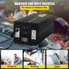 Energy Converter, 5000W Modified Wave Transformer, 12V DC to 110V AC Vehicle Adapter, featuring LCD Screen, Remote Control, LED Light