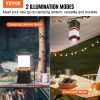 VEVOR LED Camping Lantern, All-in-one, 1000LM, 360Â° Illumination, 4 Lighting Modes, Rechargeable Outdoor Flashlight, USB Charging