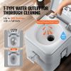Portable Toilet for Camping, Porta Potty with Carry Bag, 5.3 Gal Waste Tank & 3.2 Gal Flush Tank, Push-Button Pressurized Flush Commode