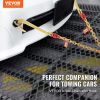 VEVOR G80 V Bridle Chain, 5/16" x 2' Towing Chain Bridle with 15" J Hooks and Grab Hooks