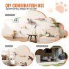 Wall Mounted Cat Shelves, Cat Wall Shelves and Perches with Jumping Posts & Hammocks, Cat Furniture Set up to 40 lbs