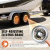 Electric Trailer Brake Assembly, 10" x 2-1/4", 1 Pair Self-Adjusting Electric Brakes Kit for 3500 lbs Axle, 4-Hole Mounting