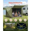 Pop up Gazebo Screen Tent, 10 x 10 ft Large 6-Sided Camping Canopy Tent with Removable Top & Carry Bag, Quick-Set & Bite-Proof