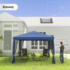10' x 10' Pop Up Canopy Tent with Netting, Instant Gazebo, Screen House Room with Carry Bag, Height Adjustable, for Outdoor, Garden, Patio, Camping