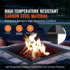 Fire Pit Ring, 42x42 in Outer/36x36 in Inner Diameter, 10inch Height Square Fire Pit Insert