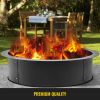 Fire Pit Ring 36-Inch Outer/30-Inch Inner Diameter, Fire Pit Insert 3.0mm Thick Heavy Duty Solid Steel